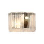 Photograph: Idolite Nuboda 32 x 18cm 2 Light Medium Wall Light Black With Frosted Glass Rods