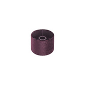 Photograph: Idolite Nuvola 18cm Round Aubergine Velvet Shade With Aubergine TC Lining And Aubergine Finish Carrier