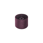 Photograph: Idolite Nuvola 20cm Round Aubergine Velvet Shade With Aubergine TC Lining And Aubergine Finish Carrier