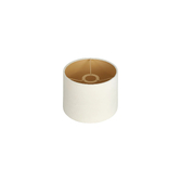 Photograph: Idolite Nuvola 20cm Round Ivory Velvet Shade With Champagne Paper Lining And Champagne Finish Carrier