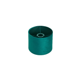 Photograph: Idolite Nuvola 20cm Round Teal Velvet Shade With Teal TC Lining And Teal Finish Carrier