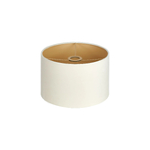 Photograph: Idolite Nuvola 30cm Round Ivory Velvet Shade With Champagne Paper Lining And Champagne Finish Carrier