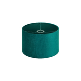 Photograph: Idolite Nuvola 30cm Round Teal Velvet Shade With Teal TC Lining And Teal Finish Carrier