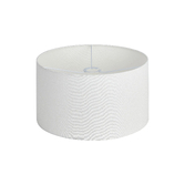 Photograph: Idolite Nuvola 40cm Round Pearl Oyster Linen Shade With Translucent Inner