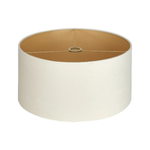 Photograph: Idolite Nuvola 50cm Round Ivory Velvet Shade With Champagne Paper Lining And Champagne Finish Carrier