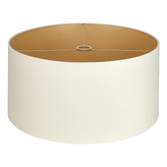 Photograph: Idolite Nuvola 60cm Round Ivory Velvet Shade With Champagne Paper Lining And Champagne Finish Carrier