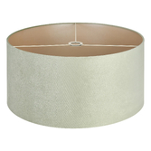 Photograph: Idolite Nuvola 60cm Round Sage Green Velvet Shade With Prosecco Paper Lining And Prosecco Finish Carrier