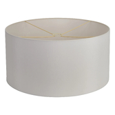 Photograph: Idolite Nuvola 60cm Round Self Lined Ivory Faux Silk Shade