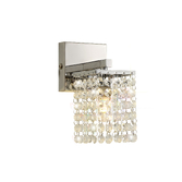 Photograph: Idolite Paddington Polished Chrome Crystal Bathroom Wall Light