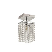 Photograph: Idolite Paddington Polished Chrome Flush Crystal Bathroom Ceiling Light