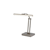 Photograph: Idolite Parbat Satin Nickel LED Desk Lamp - 3000K