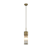 Photograph: Idolite Pearson Bathroom Single Pendant Antique Brass - IP44
