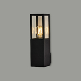 Photograph: Idolite Pimlico Flush Upward Wall Lamp: 1 x E27: IP54: Graphite Black