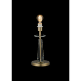 Photograph: Idolite Piti 34cm Antique Brass Crystal Table Lamp - Switched