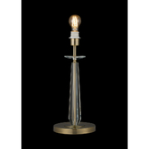 Photograph: Idolite Piti 45cm Antique Brass Crystal Table Lamp - Switched