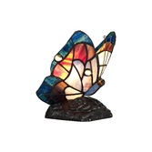 Photograph: Idolite Poplar Blue/Brown/Black Butterfly Table Lamp