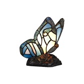 Photograph: Idolite Poplar Blue/Pink/Black Butterfly Table Lamp