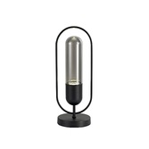 Photograph: Idolite Queensbury Black/Smoked Table Lamp