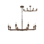 Photograph: Idolite Ruari Matt Bronze 8 Light Pendant (Frame Only)