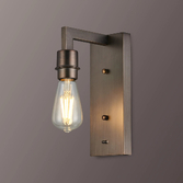 Photograph: Idolite Ruari Matt Bronze Over Arm Switched Single Wall Light (Frame Only)