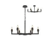 Photograph: Idolite Ruari Satin Black 6 Light Pendant (Frame Only)