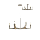 Photograph: Idolite Ruari Satin Nickel 6 Light Pendant (Frame Only)