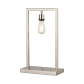 Photograph: Idolite Ruari Satin Nickel Table Lamp (Frame Only)