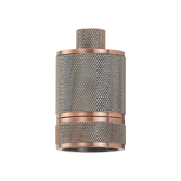 Photograph: Idolite Rumi Antique Copper Knurled Lampholder - E27