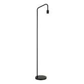 Photograph: Idolite Rumi Knurled Black Floor Lamp Complete With Foot Switch