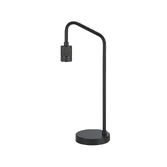 Photograph: Idolite Rumi Knurled Black Table Lamp Complete With In-Line Switch