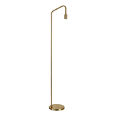 Photograph: Idolite Rumi Knurled Brass Floor Lamp Complete With Foot Switch