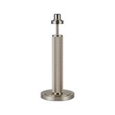 Photograph: Idolite Rumi Knurled Large Satin Nickel Table Lamp 54cm - Switched