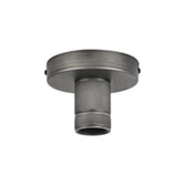 Photograph: Idolite Rumi Pewter Knurled Semi-Flush Ceiling Rose