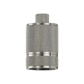 Photograph: Idolite Rumi Satin Nickel Knurled Lampholder - E27