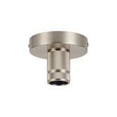 Photograph: Idolite Rumi Satin Nickel Knurled Semi-Flush Ceiling Rose