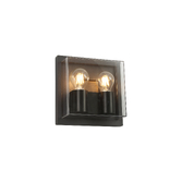 Photograph: Idolite Silisili Anthracite 2 Light Exterior Wall Light - IP65