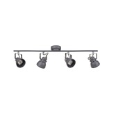 Photograph: Idolite Silvretta Matt Grey Finish 4 Light Bar Spotlight