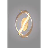 Photograph: Idolite Sleek Gold Loop Dimmable Led Wall Light - 3000K