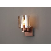 Photograph: Idolite Snowdon Mocha Finish Single Wall Light C/W Amber Glass