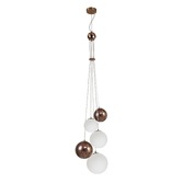 Photograph: Idolite Stockwell Antique Copper Finish 5 Light Pendant