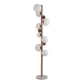 Photograph: Idolite Stockwell Antique Copper Finish 8 Light Floor Lamp