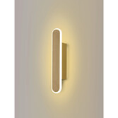 Photograph: Idolite Struan 30cm Linear Wall Lamp Sand Gold - 3000K