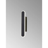 Photograph: Idolite Struan 30cm Linear Wall Lamp Satin Black - 4000K
