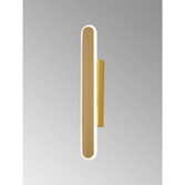 Photograph: Idolite Struan 40cm Linear Wall Lamp Sand Gold - 3000K