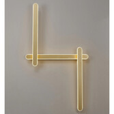 Photograph: Idolite Struan Dimmable Adjustable 3 Arm Wall Lamp Sand Gold - 3000K