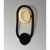 Photograph: Idolite Tacita Led Wall Light In Satin Black/Gold