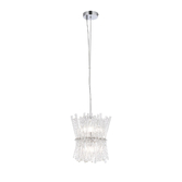 Photograph: Idolite Tiemada 25cm 2 Light G9: Pendant Round: Polished Chrome/Clear