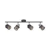 Photograph: Idolite Ural Matt Grey Finish 4 Light Bar Spotlight