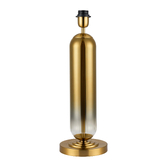 Photograph: Idolite Var Gold Tubular Table Lamp Complete With Gold Fade Glass Column