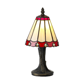 Photograph: Idolite Wimbledon Cream/Red/Black/Gold Table Lamp